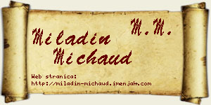 Miladin Michaud vizit kartica